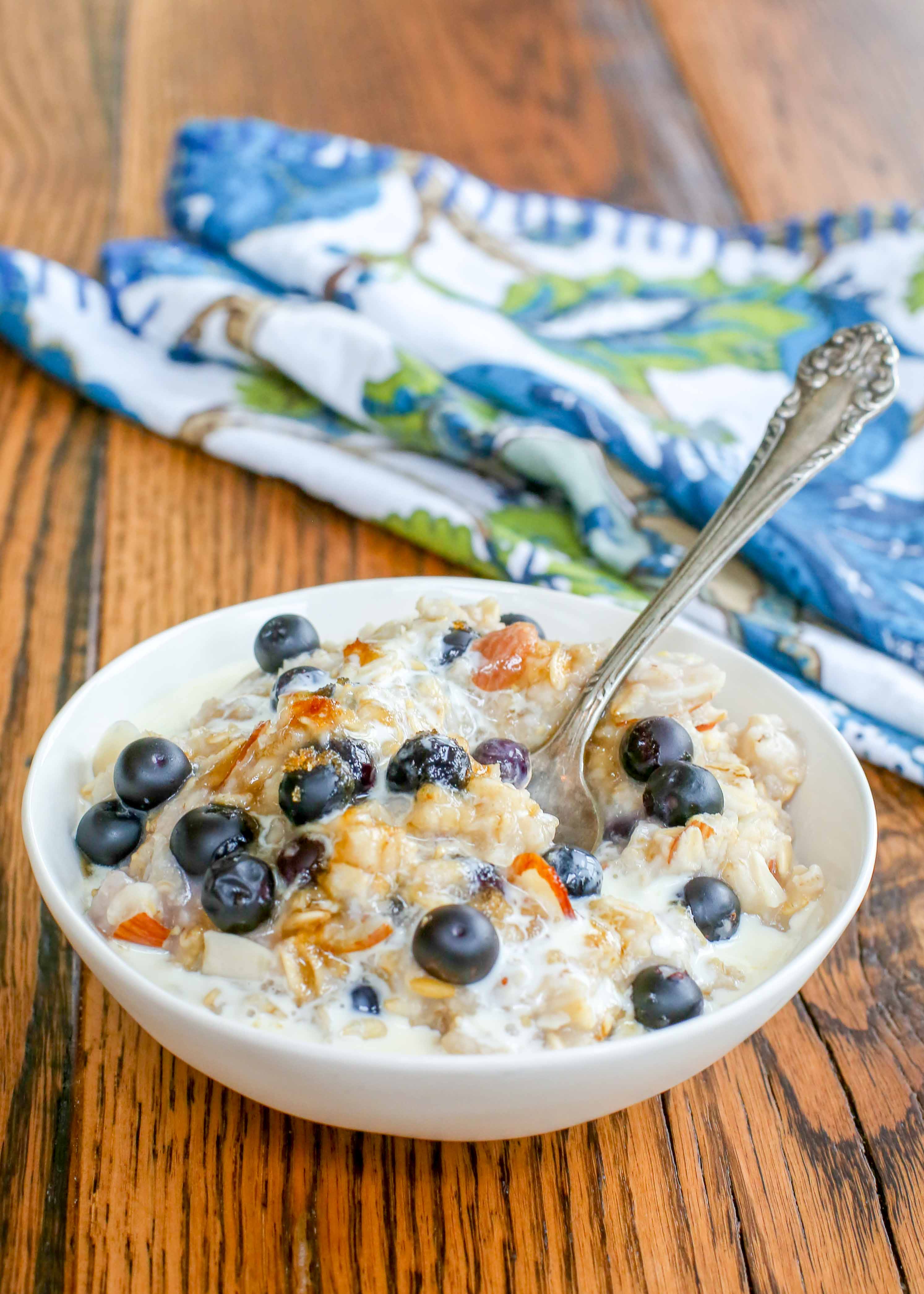 How to make the best blueberries and cream oatmeal (Follow our simple recipe for a creamy delight)