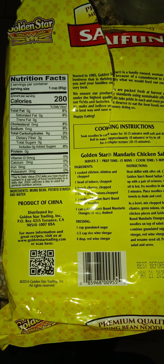 The nutritional value of mung bean noodles explained: What key nutrients do these noodles offer you?