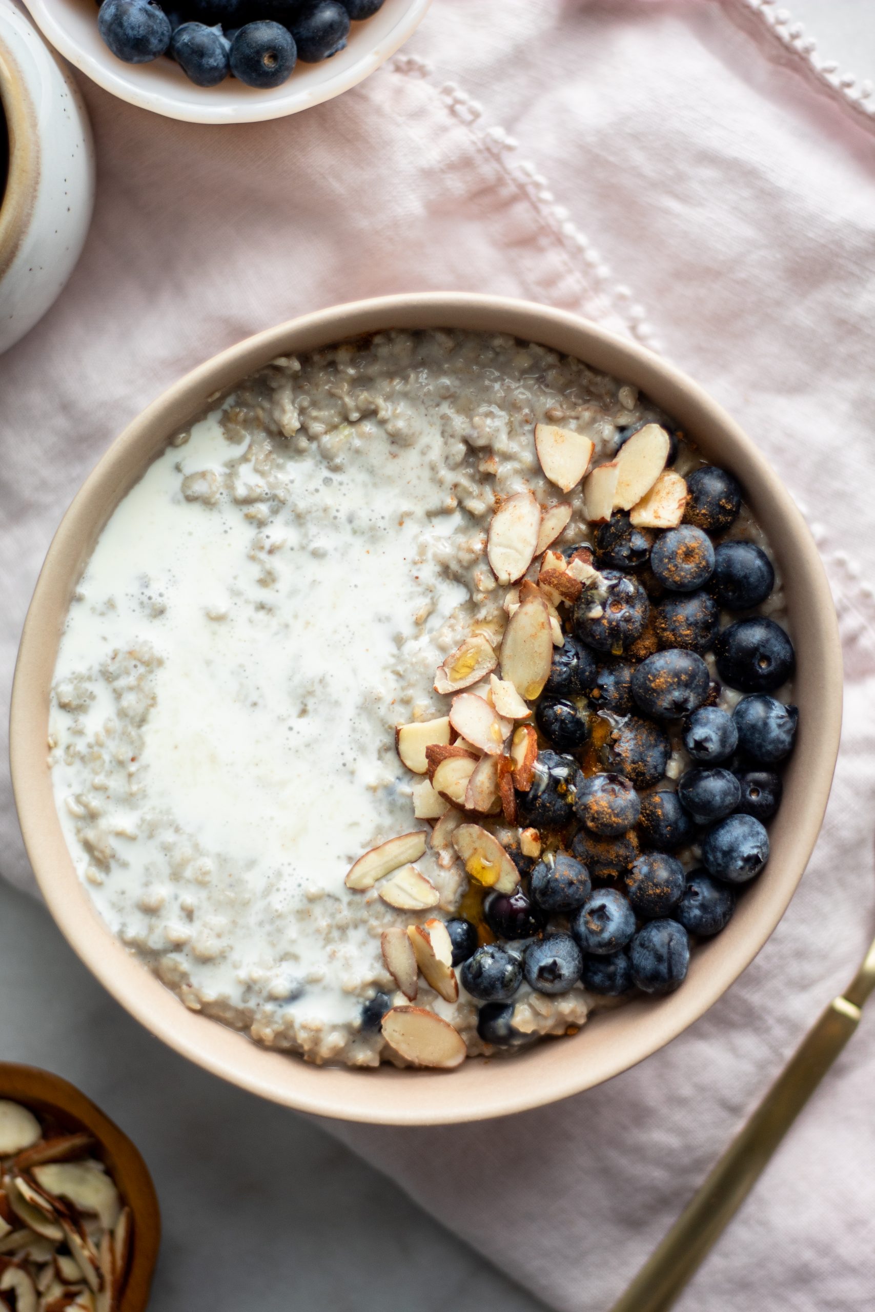How to make the best blueberries and cream oatmeal (Follow our simple recipe for a creamy delight)