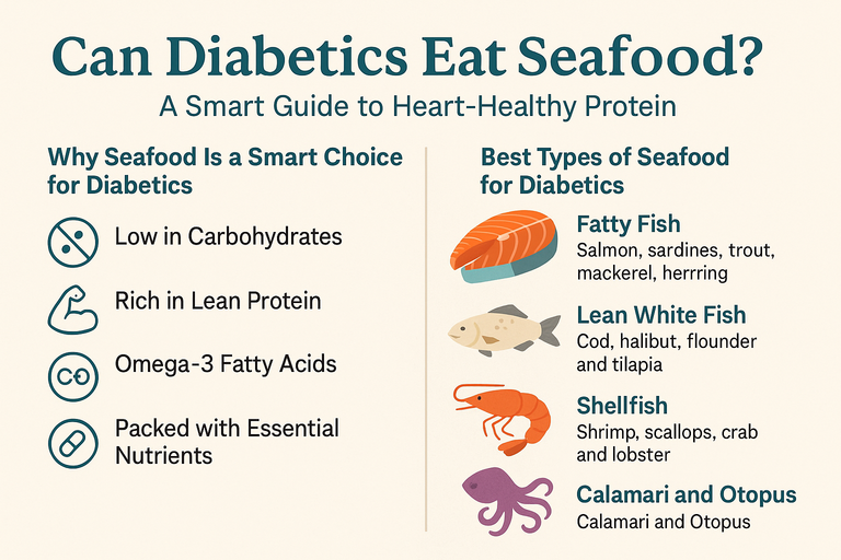 Is seafood good for diabetics? Yes, and heres how it can help your blood sugar.