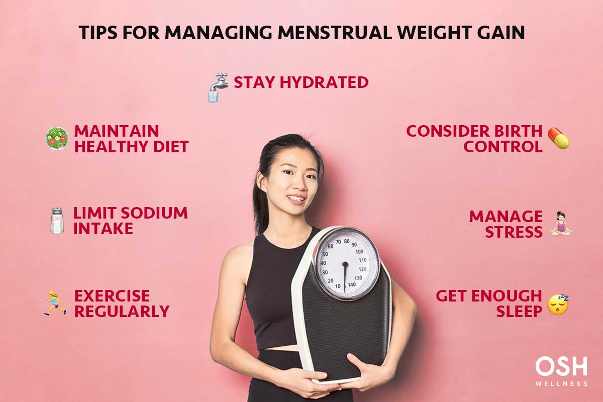 Best Ways to Control Gaining Weight Before Menstruation Eating Right Tips